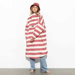 Raincoat bold stripes - blush/sand