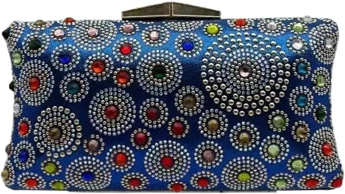 Rhinestone Bags Multi-color Bright Diamond Design Ladies Bag Dinner Dress With Elegant Ladies Clutch Bag