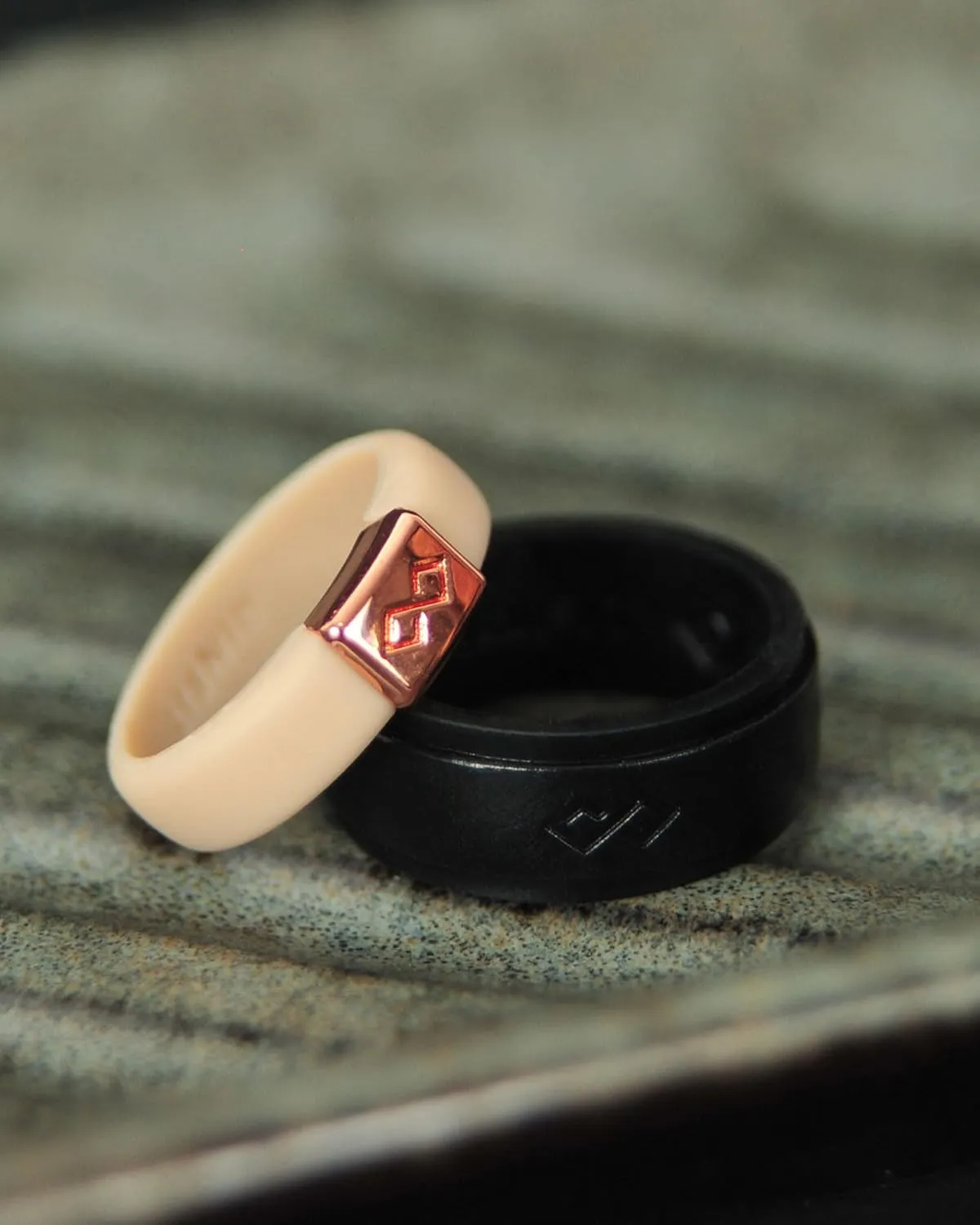 Rinfit Matching Silicone Rings for Couples - Silicone Wedding Bands Sets for Him and Her - MetalInfinity & Infinity Patented Design