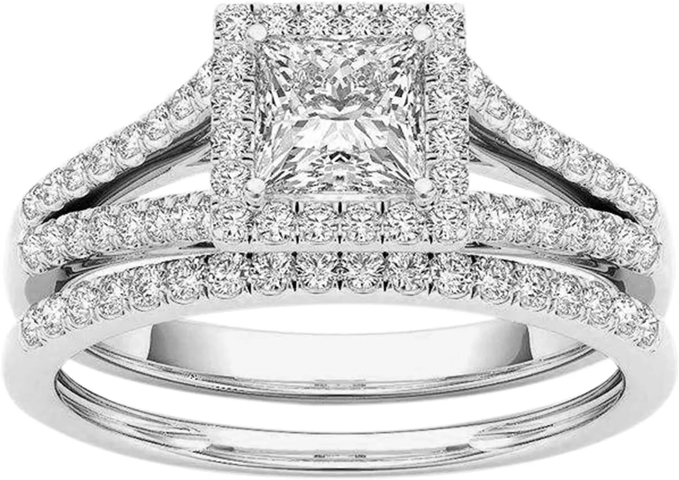 Rings for Womens Wedding Ring Bands Promise Rings 925 Sterling Silver Knuckle Rings Valentine's Day Gifts (a)