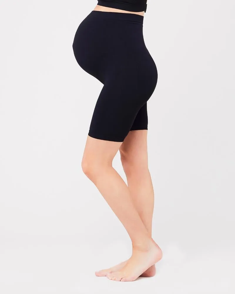Ripe Maternity Seamless Support Shorts in Black & Natural
