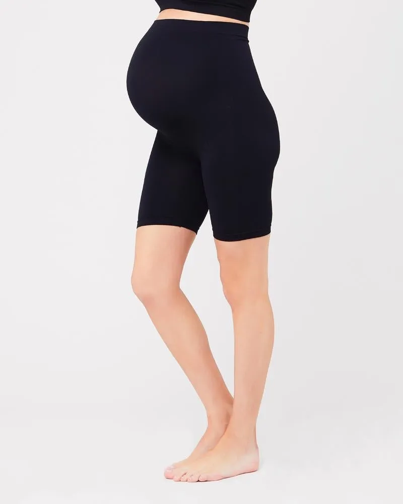 Ripe Maternity Seamless Support Shorts in Black & Natural