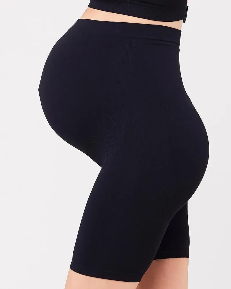 Ripe Maternity Seamless Support Shorts in Black & Natural