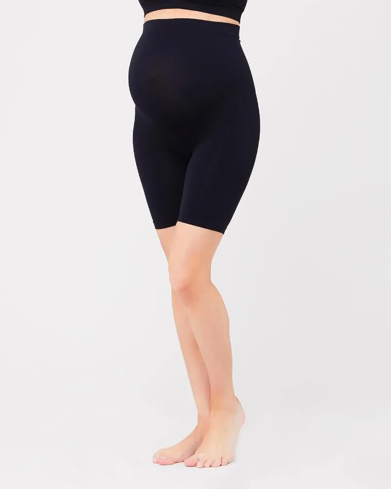 Ripe Maternity Seamless Support Shorts in Black & Natural