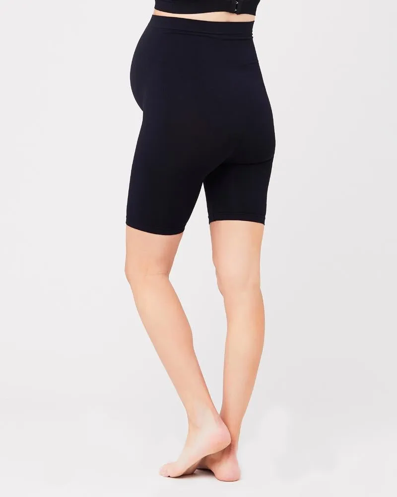 Ripe Maternity Seamless Support Shorts in Black & Natural