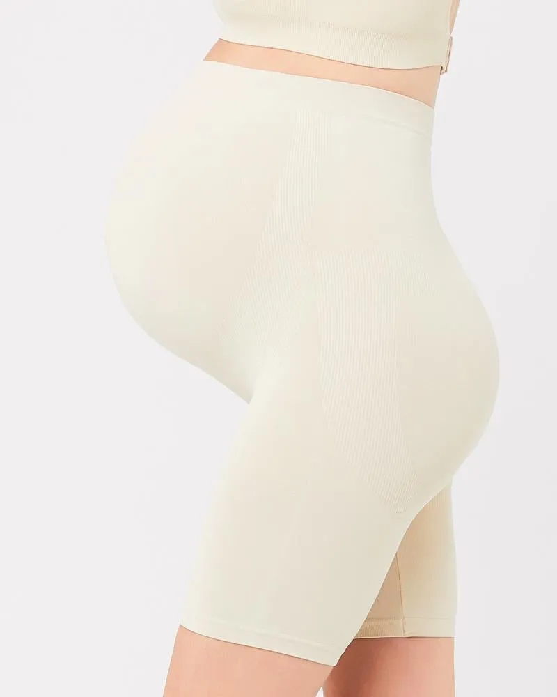 Ripe Maternity Seamless Support Shorts in Black & Natural