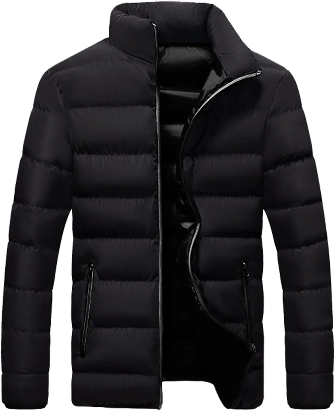 RTRDE Men's Puffer Jackets Packable Winter Jacket Insulated Puffy Coat for Snow Ski Hiking Travel Jackets, XXL-5XL
