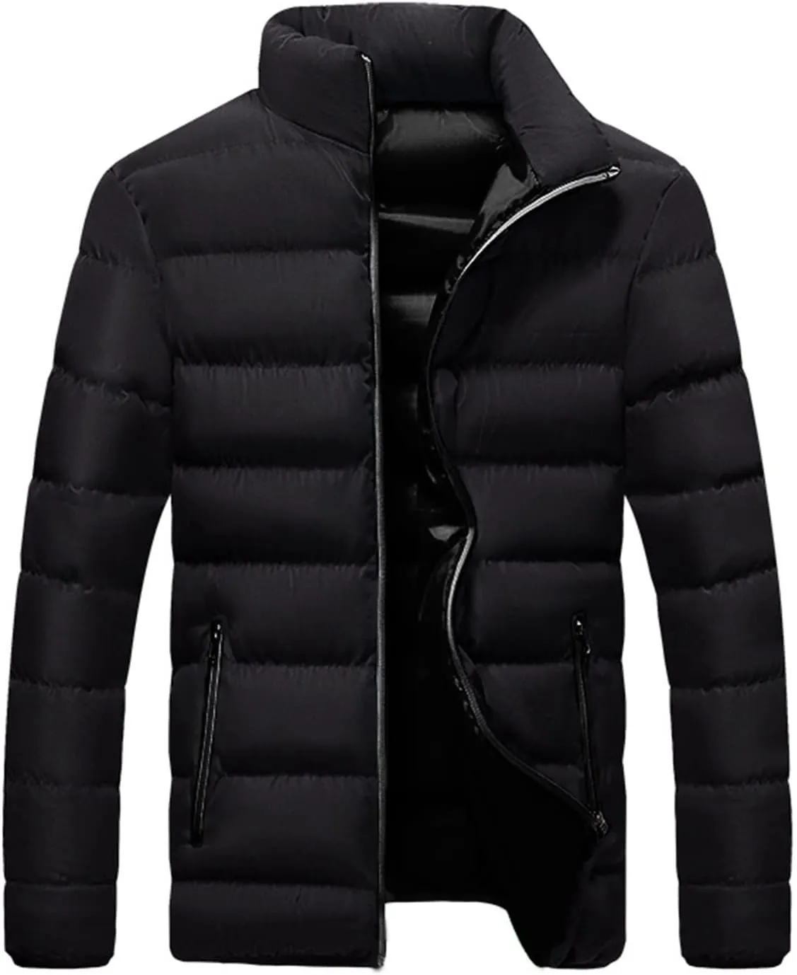 RTRDE Men's Puffer Jackets Packable Winter Jacket Insulated Puffy Coat for Snow Ski Hiking Travel Jackets, XXL-5XL