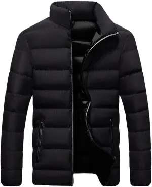 RTRDE Men's Puffer Jackets Packable Winter Jacket Insulated Puffy Coat for Snow Ski Hiking Travel Jackets, XXL-5XL