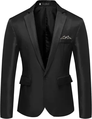 RTRDE Men's Slim Fit Jackets Sport Coats Casual Blazer Jacket Fit Lightweight Suit Bomber Jacket, M-5XL