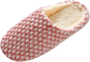 SBGMoSJ Womens Slip On Wide Width Indoor/Outdoor House Slippers Slippers for Men Winter Mens Slippers with Rubber Soles Hotel Slippers for Men Mens Christmas Gifts Gifts for Wife 2023