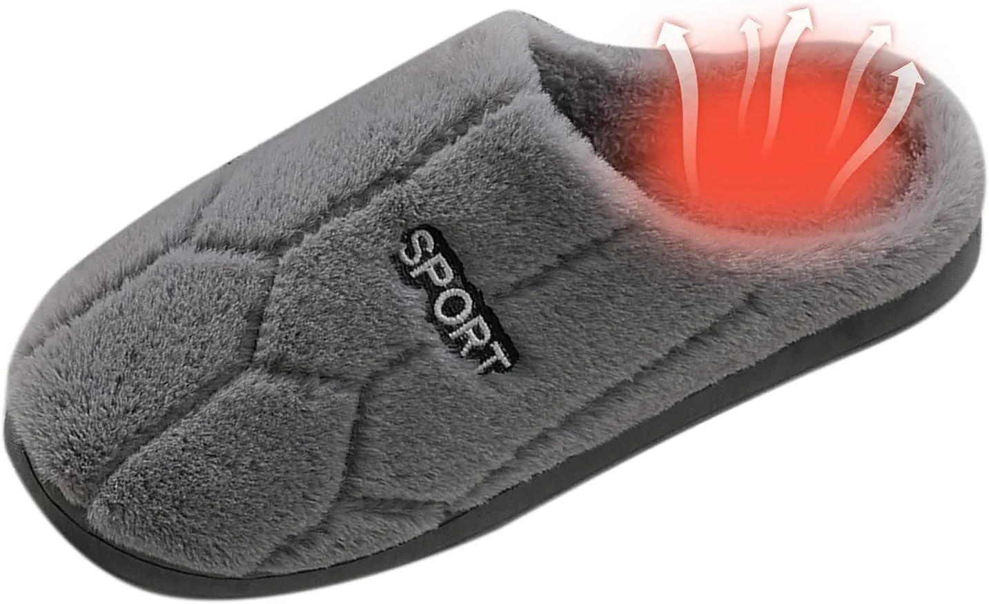 SBGMoSJ Womens Winter Warm Cozy House Fur Slippers Warming Slippers Mens Slippers Size 11.5 Wide Christmas Slippers for Men and Women Christmas Ribbon Gifts for Her 2023