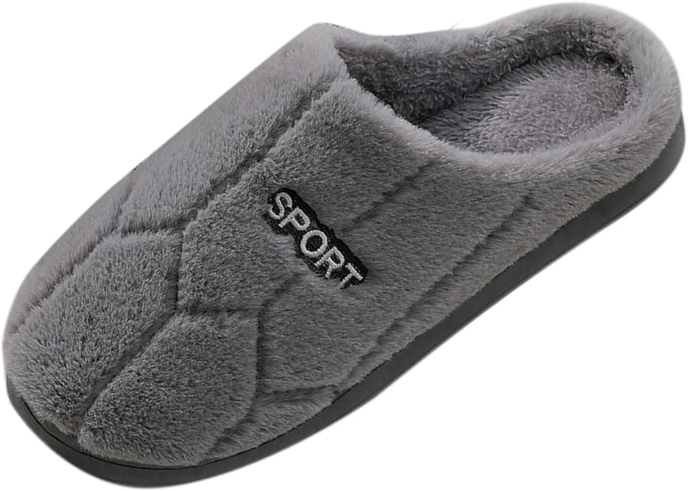 SBGMoSJ Womens Winter Warm Cozy House Fur Slippers Warming Slippers Mens Slippers Size 11.5 Wide Christmas Slippers for Men and Women Christmas Ribbon Gifts for Her 2023