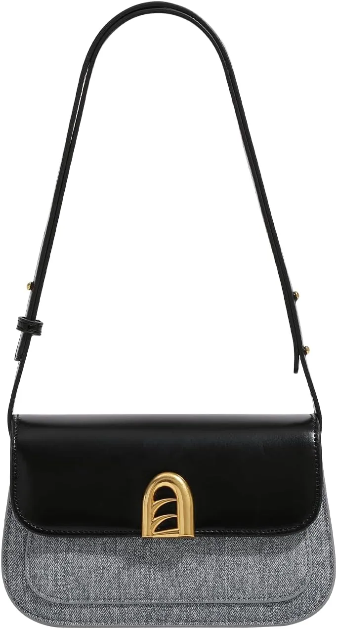Shoulder Bags for Women Y2k Trendy Purse and Handbags Small Crossbody Bag Leather Hobo Handbag