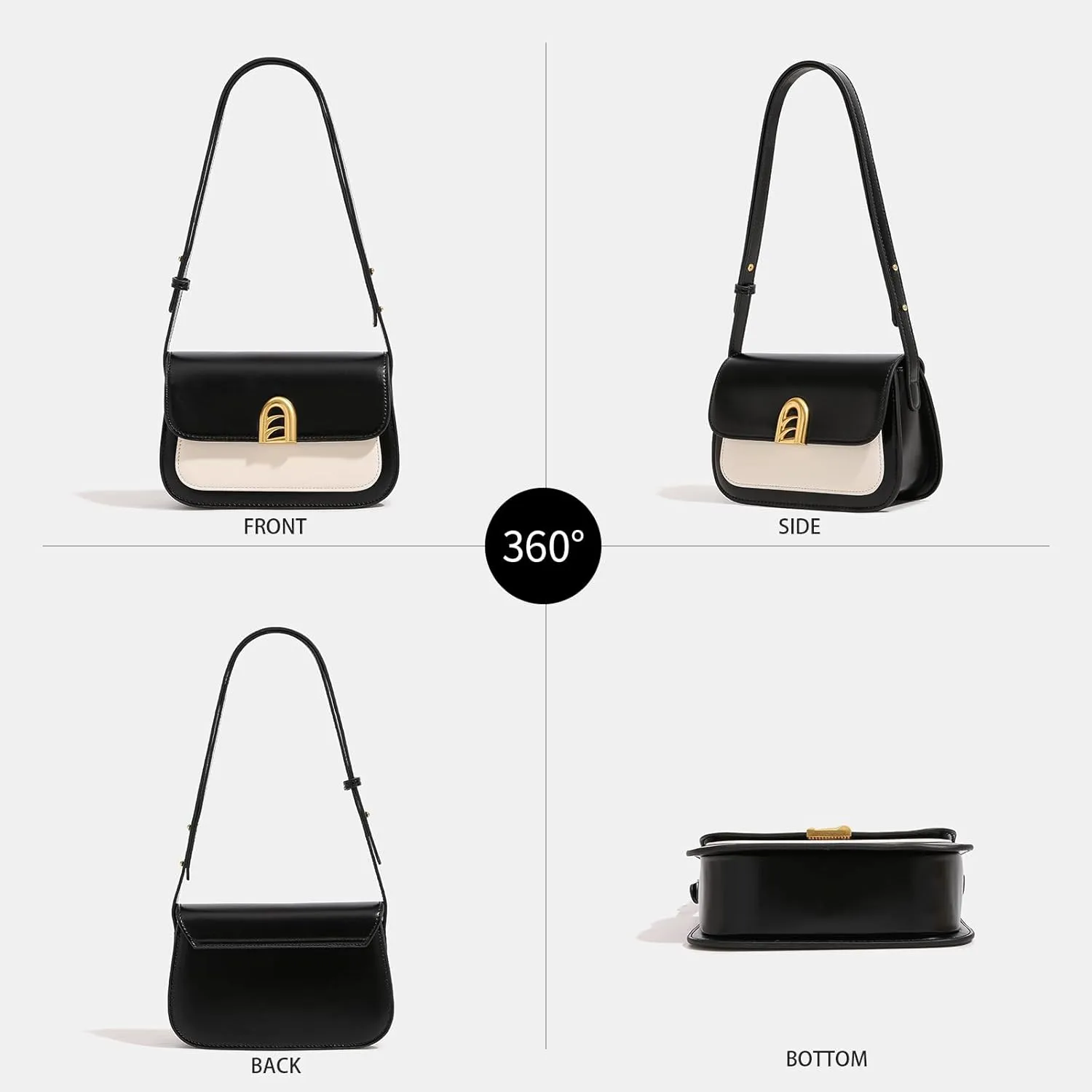 Shoulder Bags for Women Y2k Trendy Purse and Handbags Small Crossbody Bag Leather Hobo Handbag
