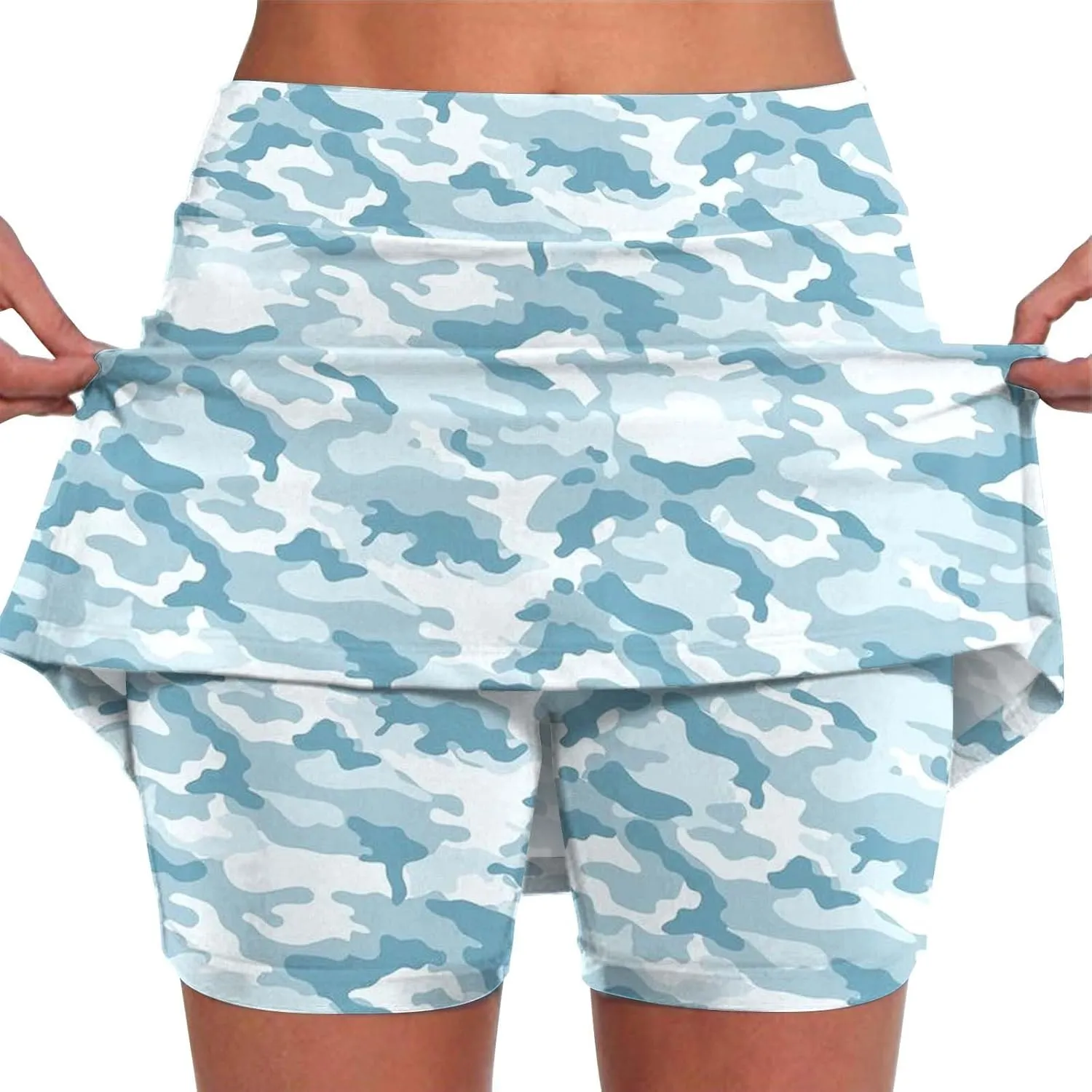 Skorts for Women 2025 Athletic Performance Tennis Golf Skirts Tummy Control Elastic High Waisted Yoga Running Shorts
