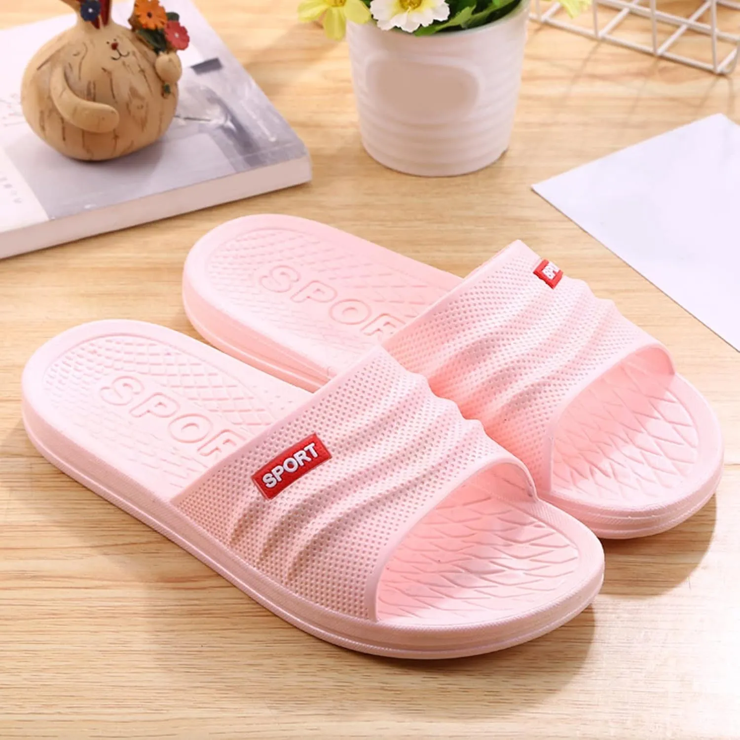 Slides for Men Womens Slides Mens Slippers Shower Shoes Women Living Room Dorms Lightweight Slippers