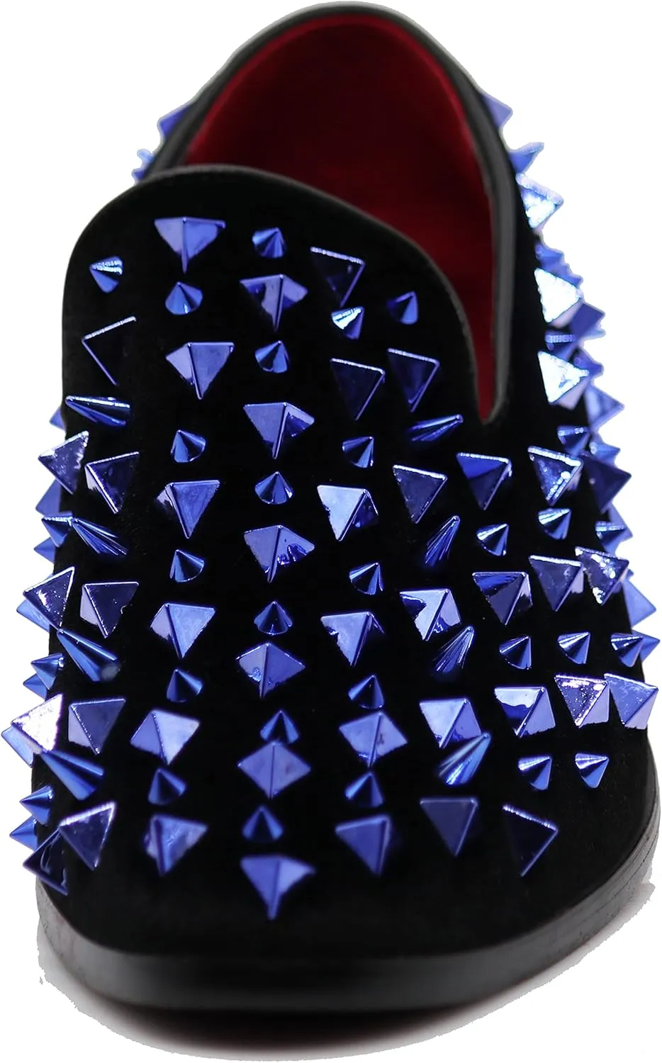 SPK09 Men's Vintage Spike Dress Loafers Slip On Fashion Shoes Classic Tuxedo Dress Shoes