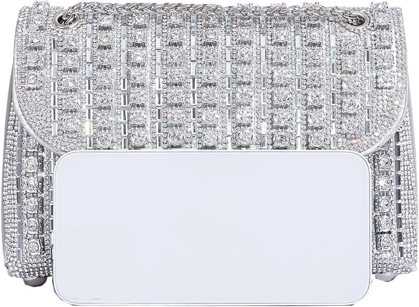 SRhinestone Women Chain Bag Casual Crossbody Bag Shoulder Party Clutch Bag For Wedding Party Prom