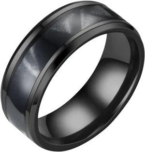 Stainless Steel Spinner Ring for Women Luminous Dragon Pattern Glowing Anxiety Ring Engagement Wedding Band Gifts