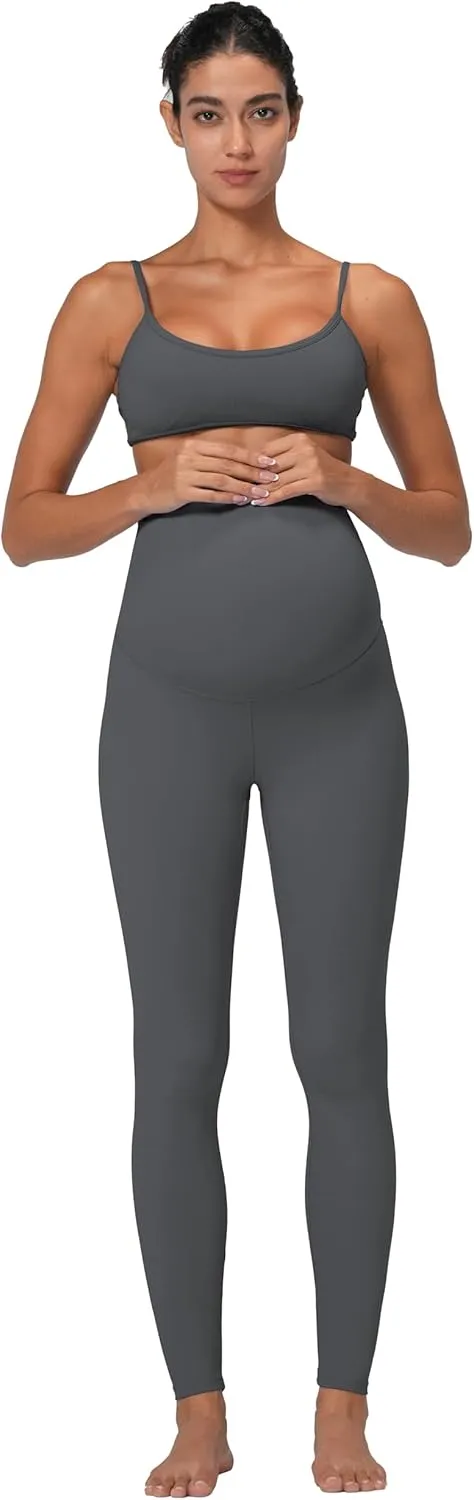 Sunzel Sunzfly Maternity Leggings for Women Over The Belly Buttery Soft Pregnancy Yoga Pants for Spring Summer Workout Lounge