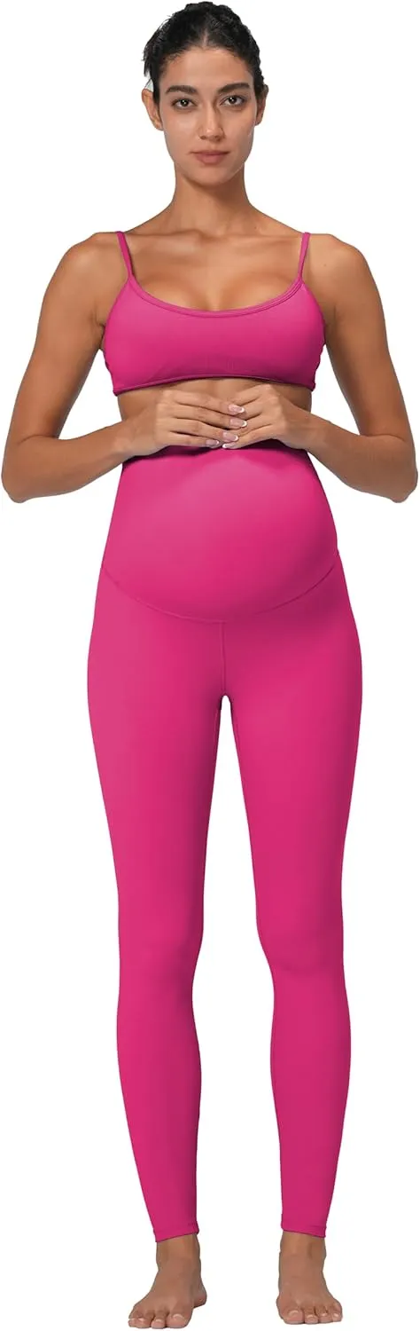 Sunzel Sunzfly Maternity Leggings for Women Over The Belly Buttery Soft Pregnancy Yoga Pants for Spring Summer Workout Lounge