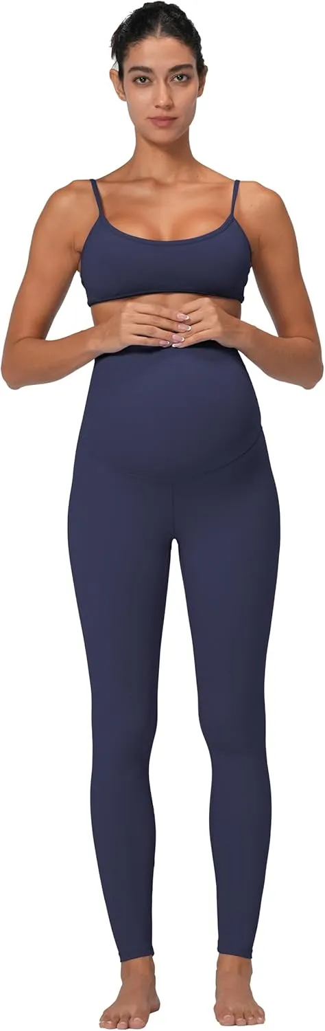 Sunzel Sunzfly Maternity Leggings for Women Over The Belly Buttery Soft Pregnancy Yoga Pants for Spring Summer Workout Lounge
