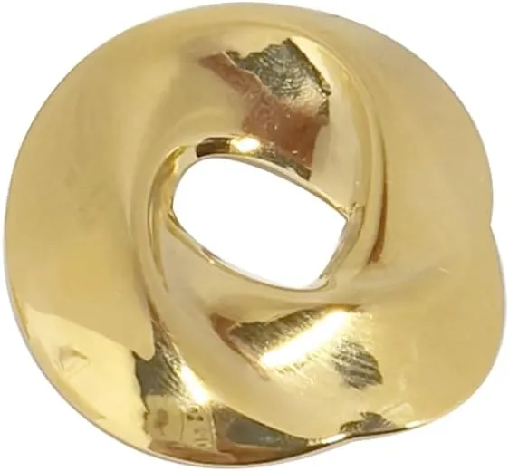 Unique Geometric Hollow out Brooch Lapel Pins Personalized Gold Tone Irregular Round Brooches Corsage Dainty Suit Hat Dress Decoration Holiday Party Jewelry for Women Men's Fashion
