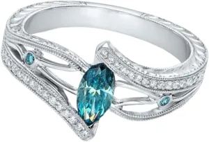 VALICLUD Fashion Ring Set for Women Silver Gemstone Dainty Style Perfect for Birthday Anniversary Present