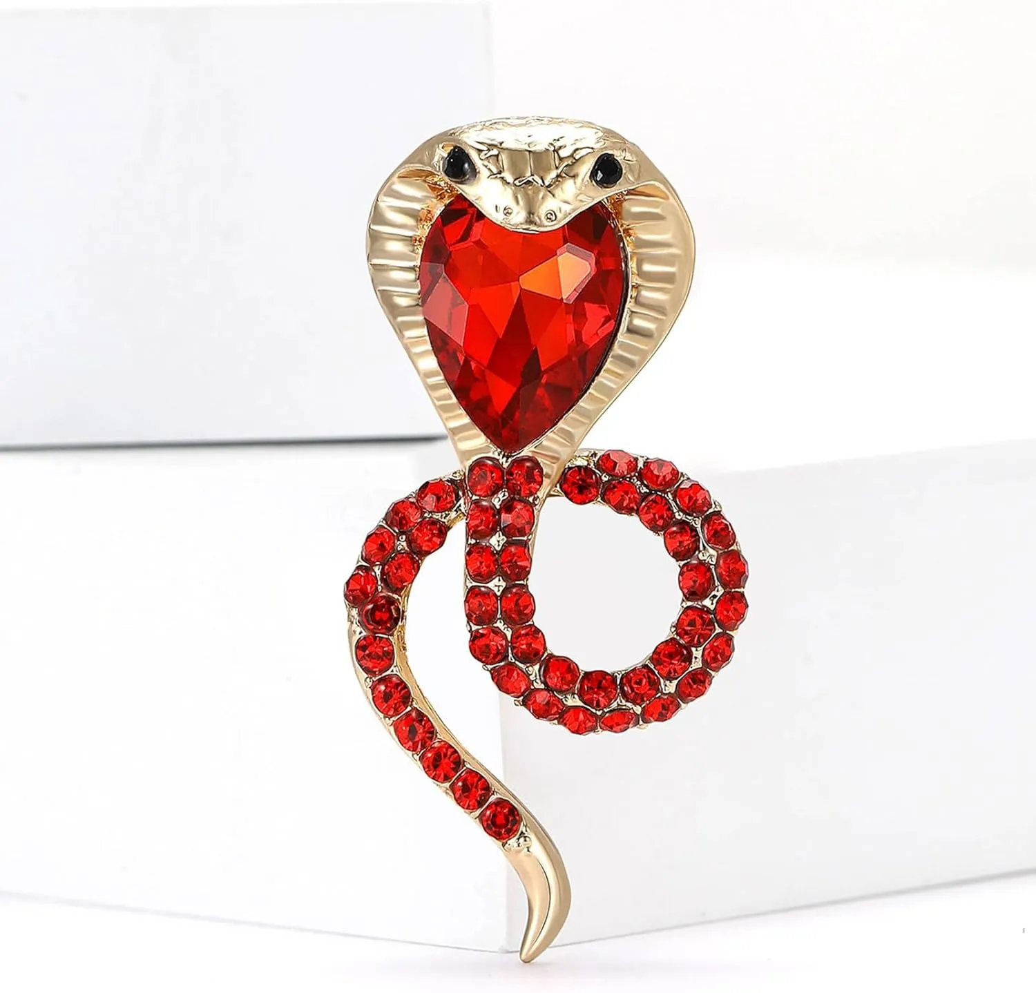 Vintage Brooch Pin with Rhinestones Sparkling Women Clothing Jewelry Party Dress and Suit Accessory