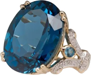 Vintage Gemstone Ring for Women Gold Plated Cubic Zircon Wedding Engagement Rings Trendy Jewelry Gifts for Her