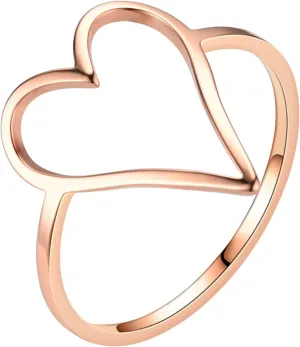 Wedding Engagement Statement Stacking Midi Rings Silver 925 Simple Minimalist Heart Finger Rings Bands for Women