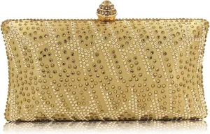Women and Ladies Handbag Evening Clutch Bag Rhinestones Shoulder Bags for Prom Wedding Party