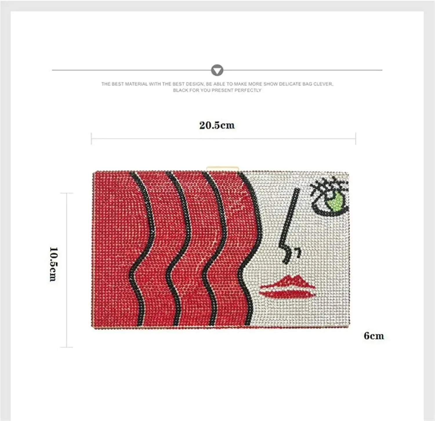 Women Box Bag Clutch Bag With Diamonds Design Evening Bag Mini Purse For Wedding Party Prom