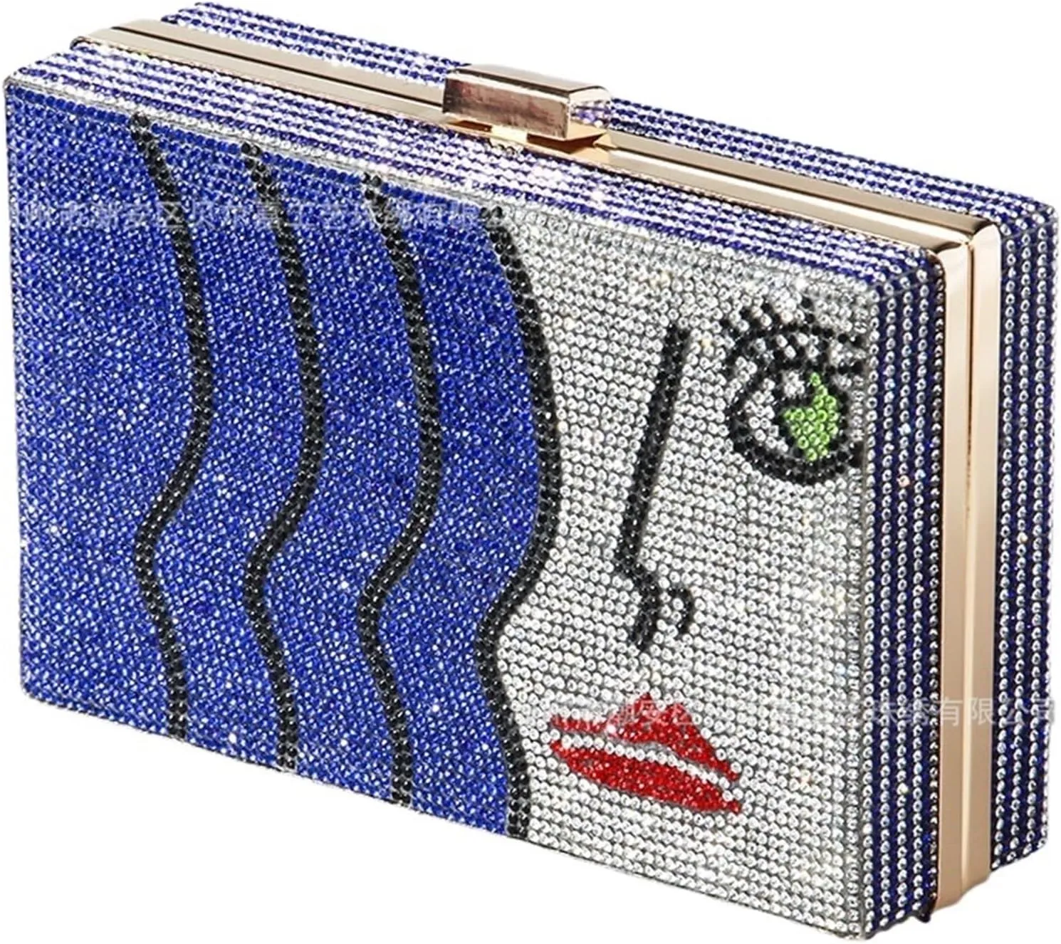Women Box Bag Clutch Bag With Diamonds Design Evening Bag Mini Purse For Wedding Party Prom