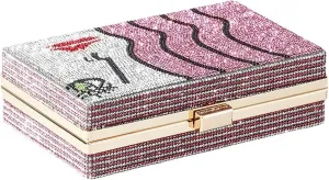 Women Box Bag Clutch Bag With Diamonds Design Evening Bag Mini Purse For Wedding Party Prom
