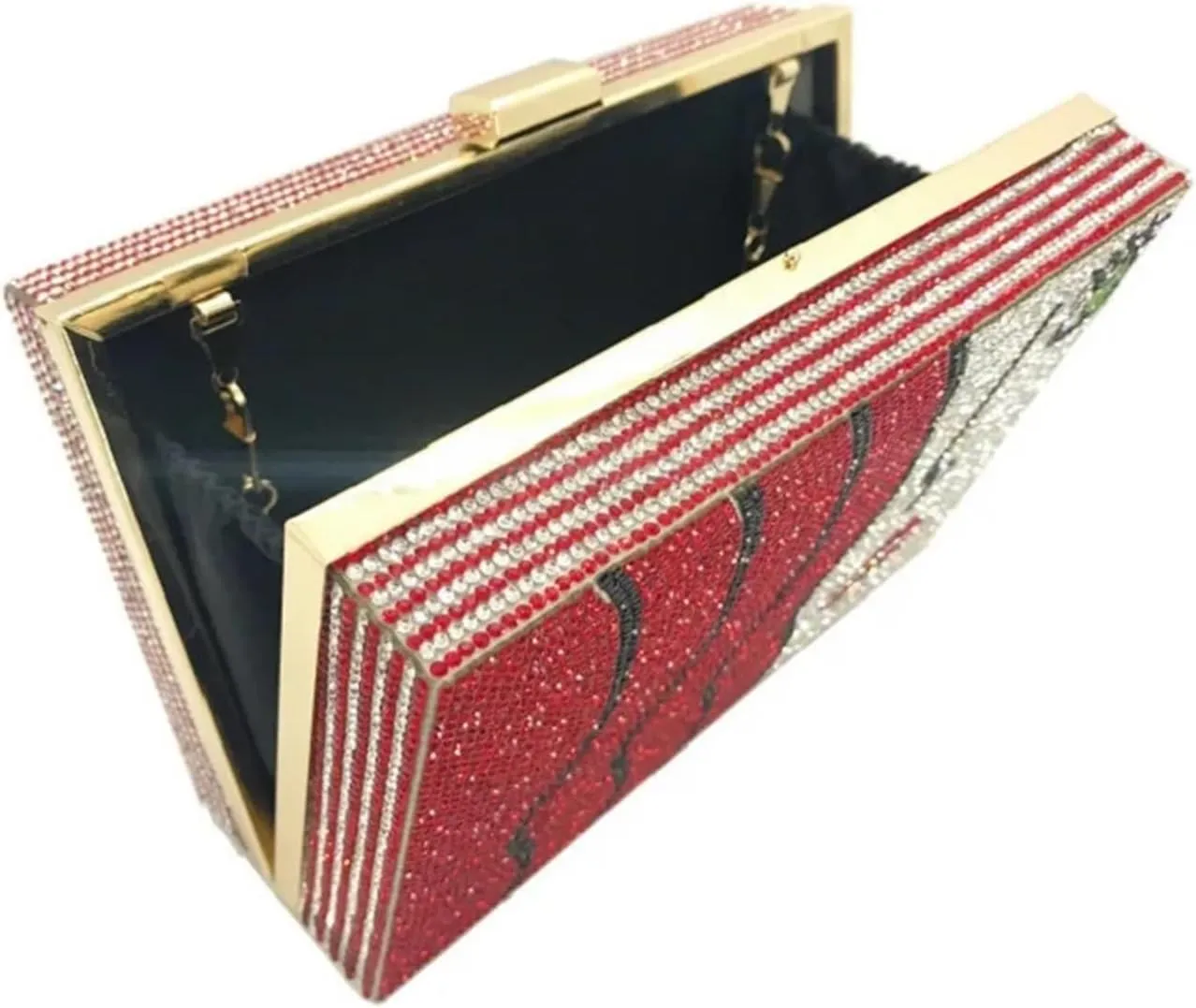 Women Box Bag Clutch Bag With Diamonds Design Evening Bag Mini Purse For Wedding Party Prom