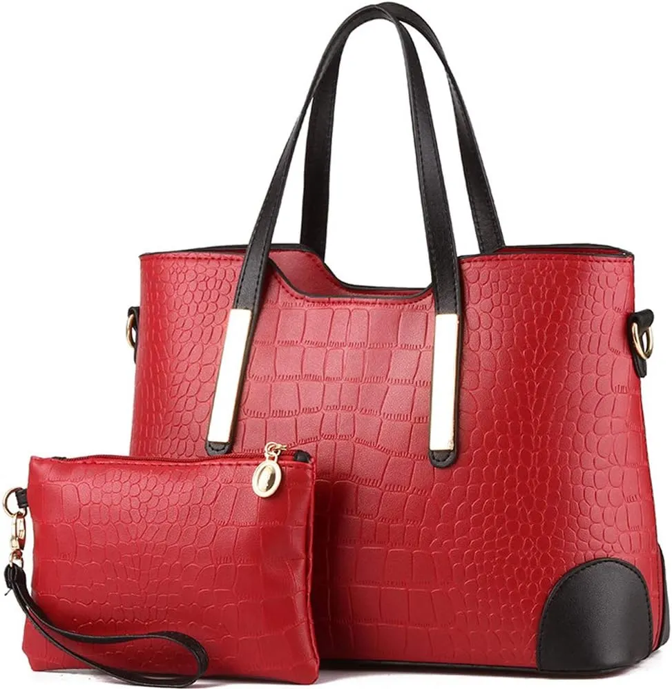 Women Handbags PU Leather Satchel Tote Cross-body Bag Shoulder Bags for Ladies