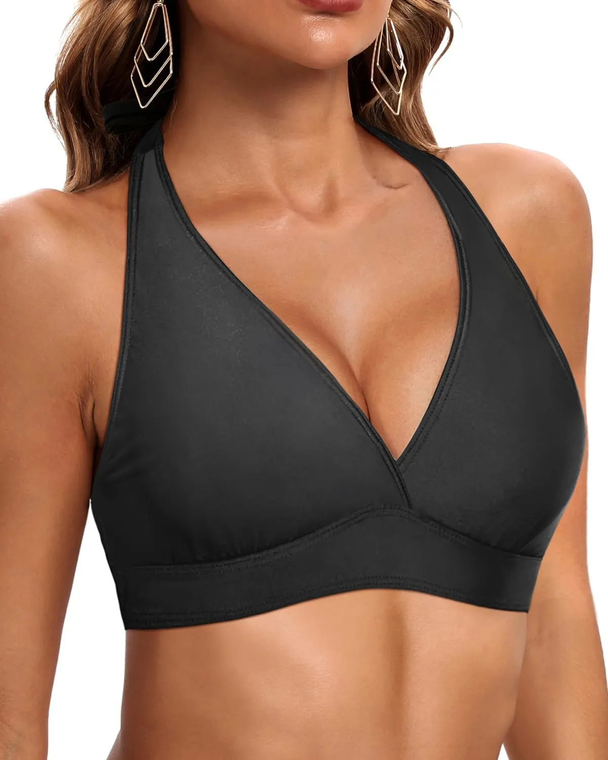 Women Underwire Bikini Top Only - Push Up Swimsuit Top Large Bust Bathing Suit Tops 2025 Supportive Swim Tops