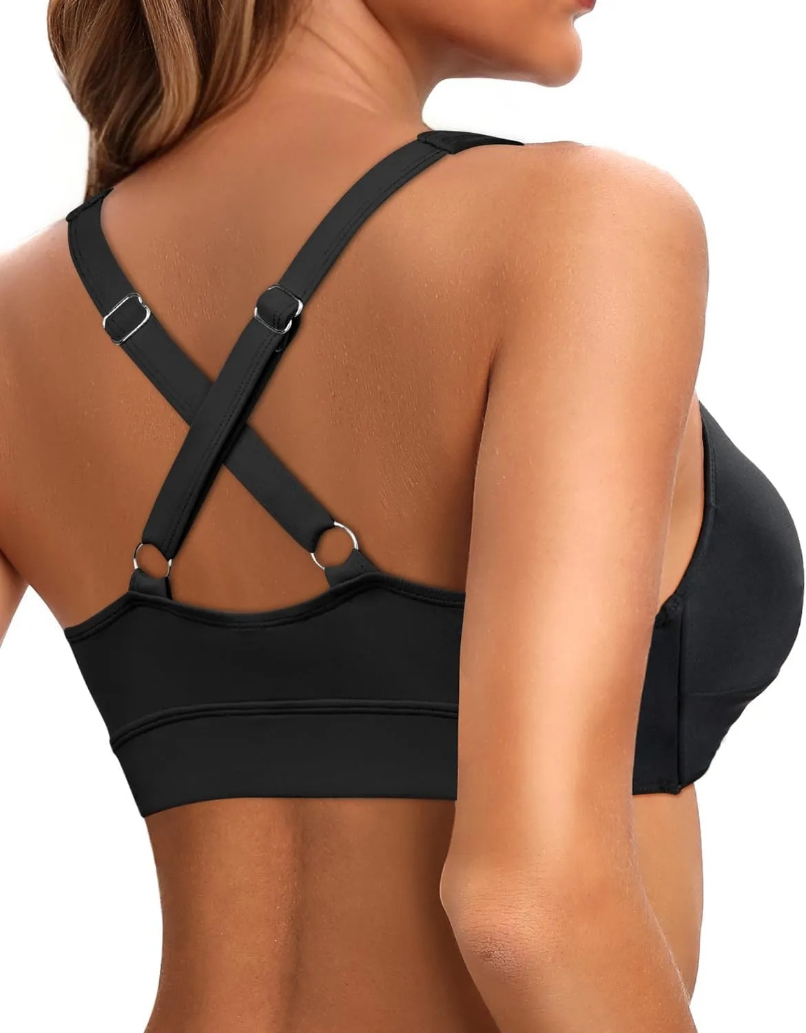 Women Underwire Bikini Top Only - Push Up Swimsuit Top Large Bust Bathing Suit Tops 2025 Supportive Swim Tops