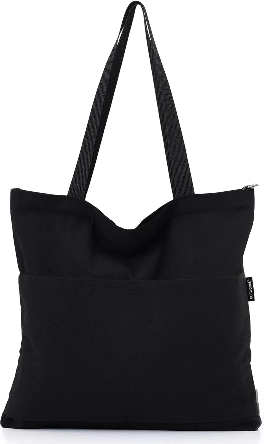 Women's Canvas Bag, Aesthetic Handbags with Zipper Travel Shoulder Bags Shopping Handbags with Inner Pockets