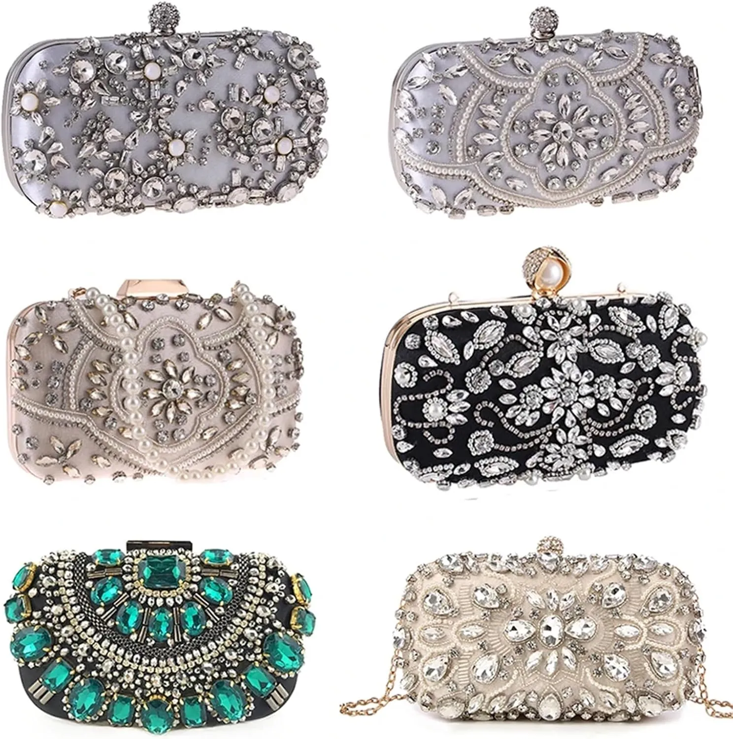 Women's Evening Clutch Bag Party Purse Wedding Clutches For Bridal For Wedding Party Prom