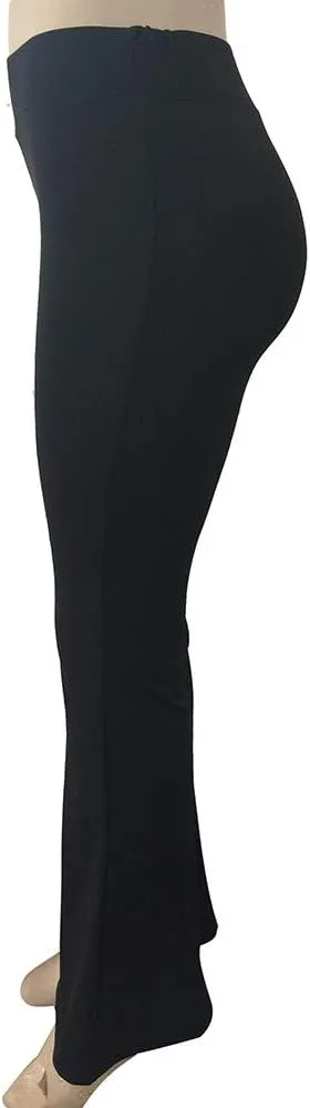 Women's Flared Bell Bottoms Trousers Plain Soft Stretch Loungewear Yoga Pants High Waist Bootcut Leggings Trousers