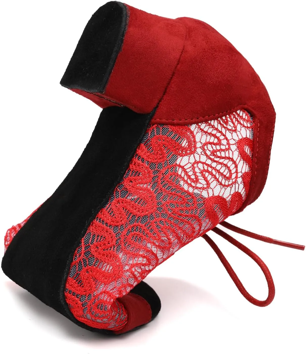 Women's Lace-up Latin Dance Shoes Low Heel Open Toe Ballroom Salsa Dance Practice Shoes Suede Sole