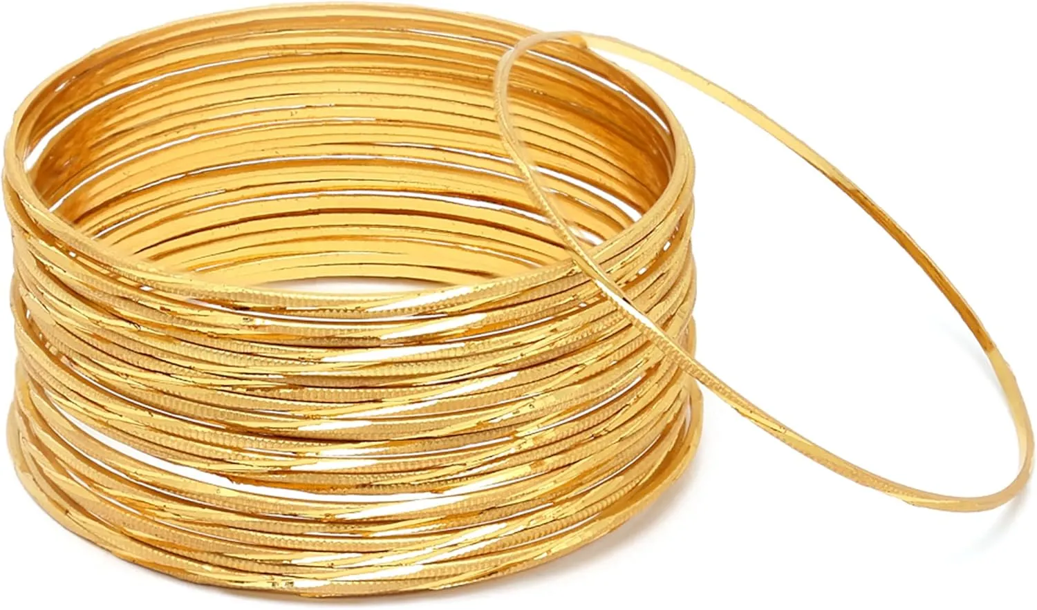 Women's Latest One Gram Plated Set of 12 Traditional Bangles (2.4 Inch)
