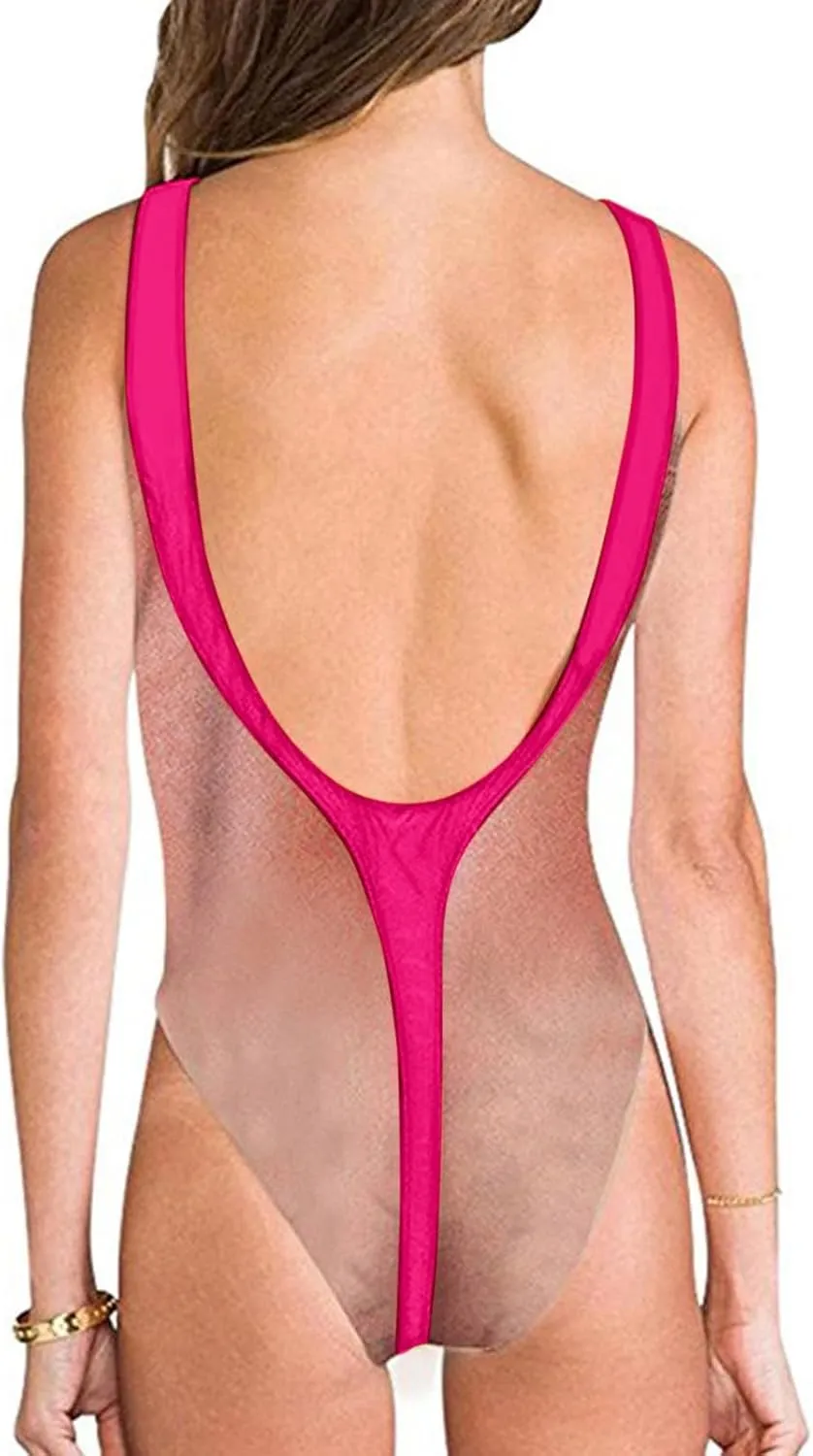 Women's One Piece Swim Dress Women's High Waisted Bathing Suit Wrap Tie Back Monokini Swimwear 1 Bottom Swim Coverup